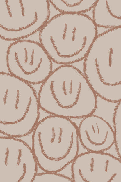 Many Smiles Brown - Poster / Art Print