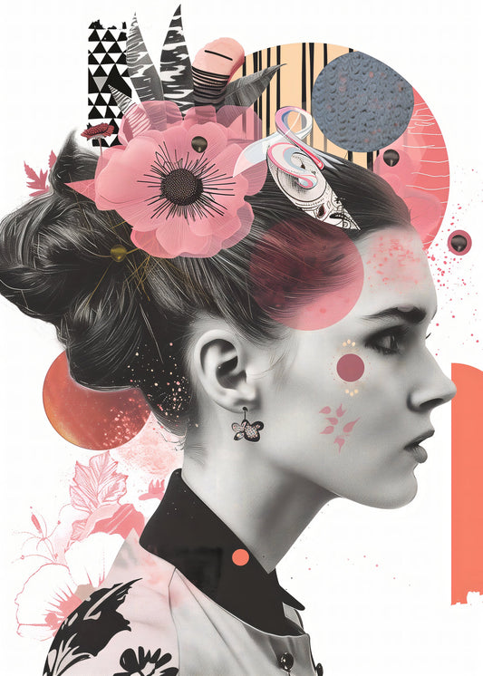 The Collage Girl No 2 - Poster / Art Print