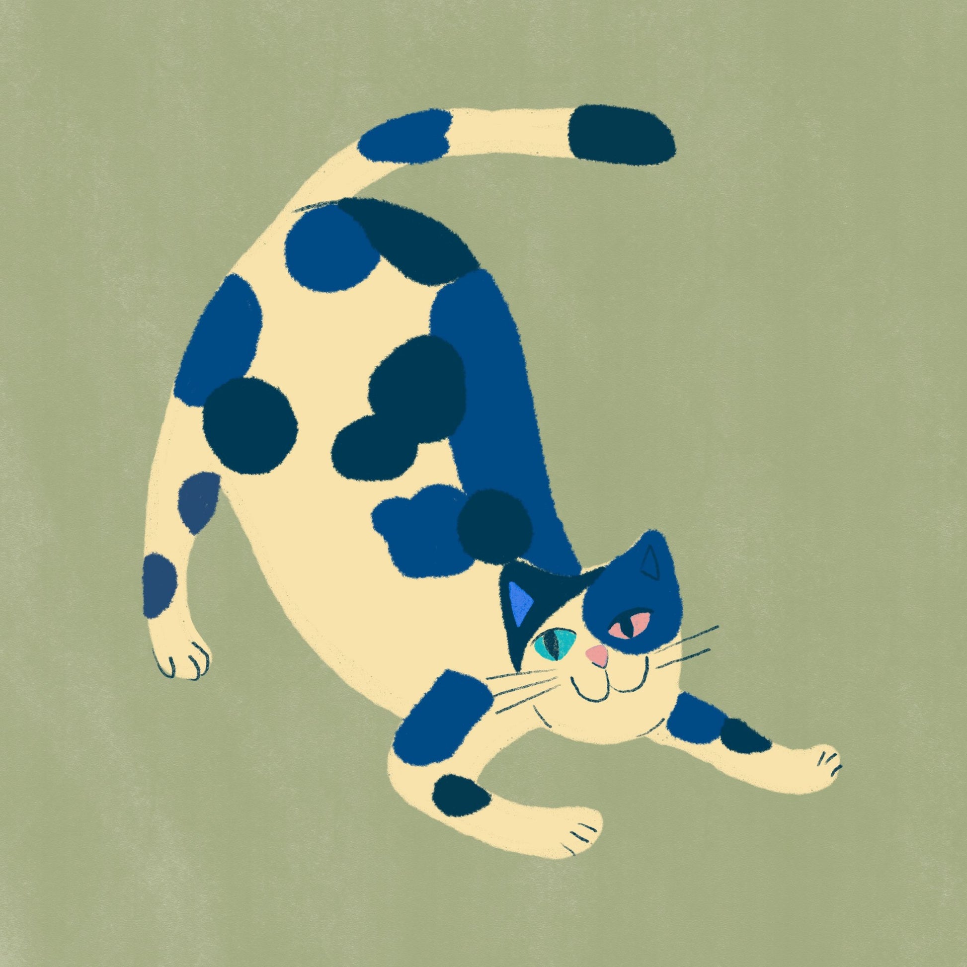 Pouncing cat - Poster / Art Print