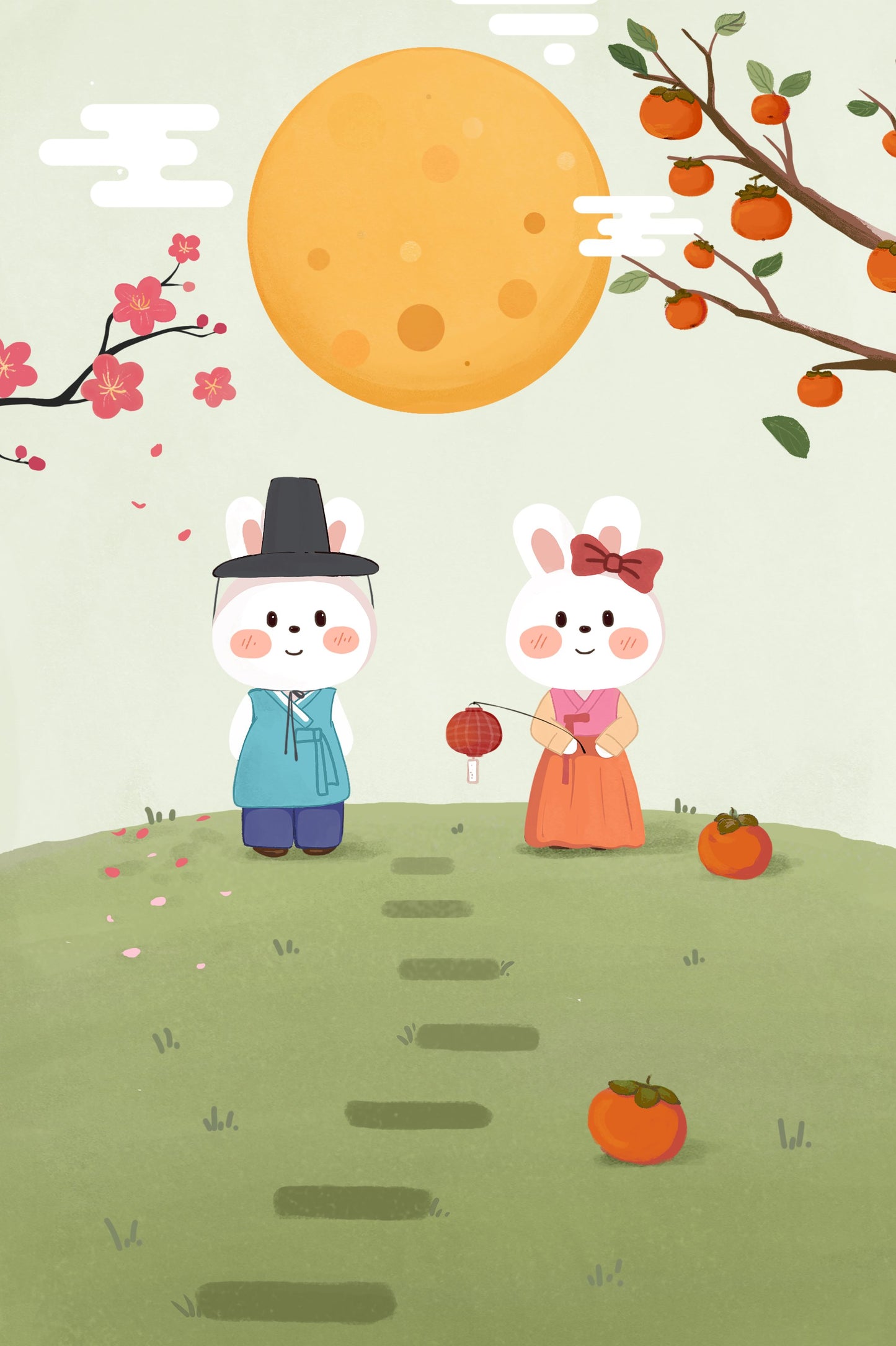 Happy Mid Autumn Festival Tradition - Poster / Art Print