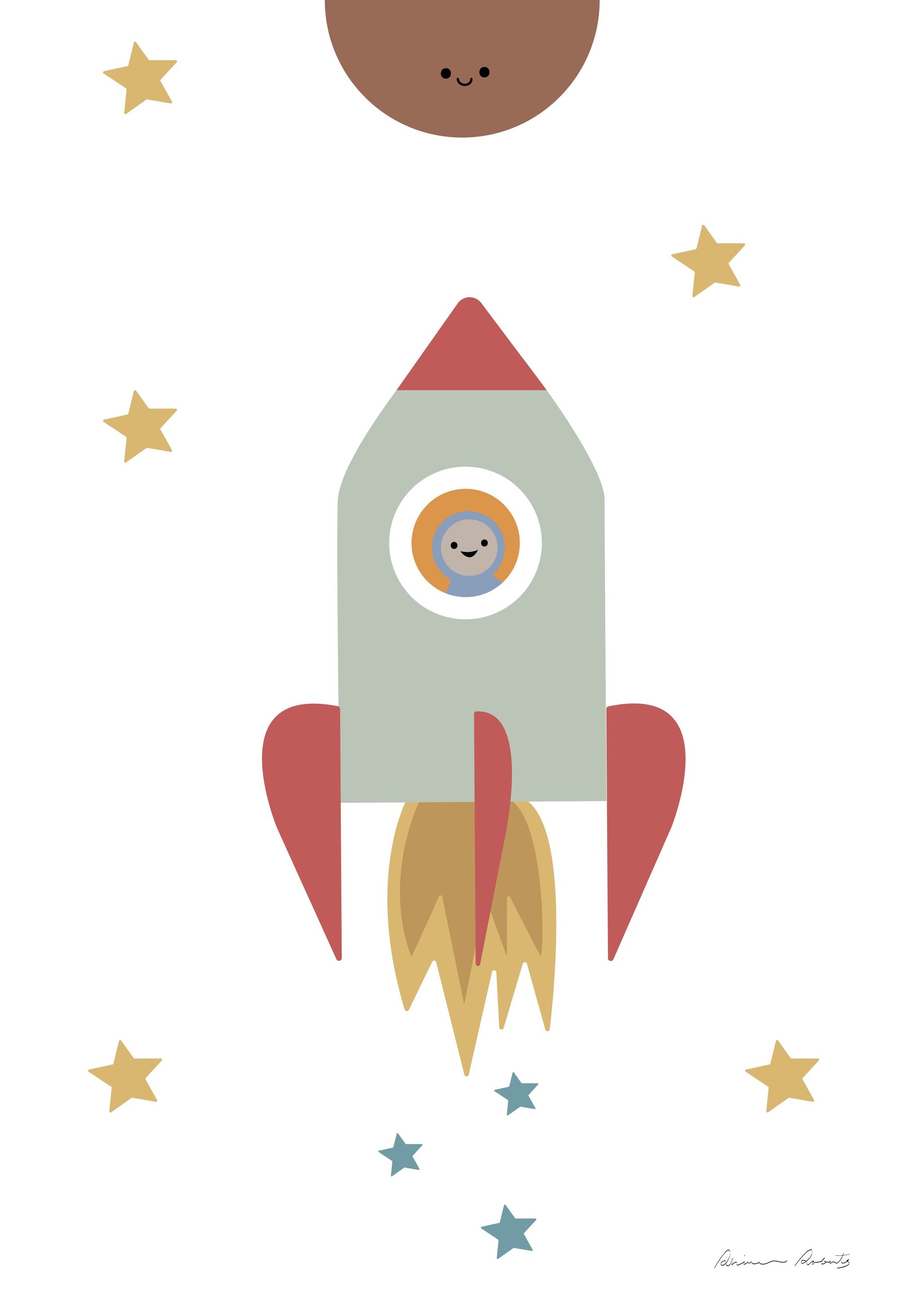 Solar Rocket - Poster / Art Print
