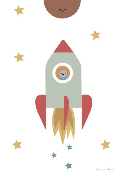 Solar Rocket - Poster / Art Print