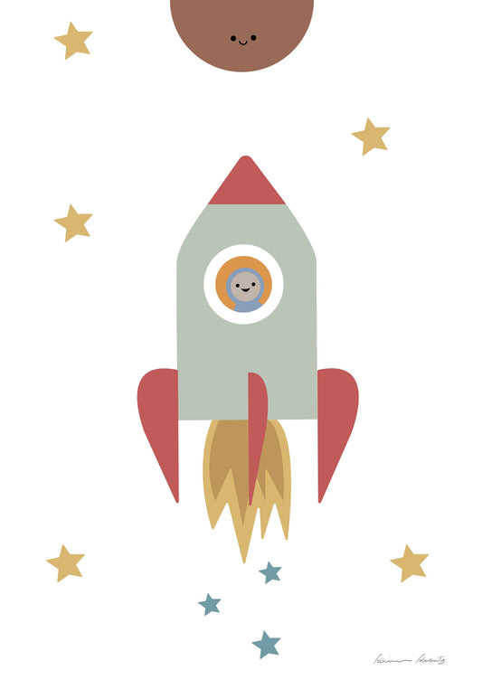 Solar Rocket - Poster / Art Print