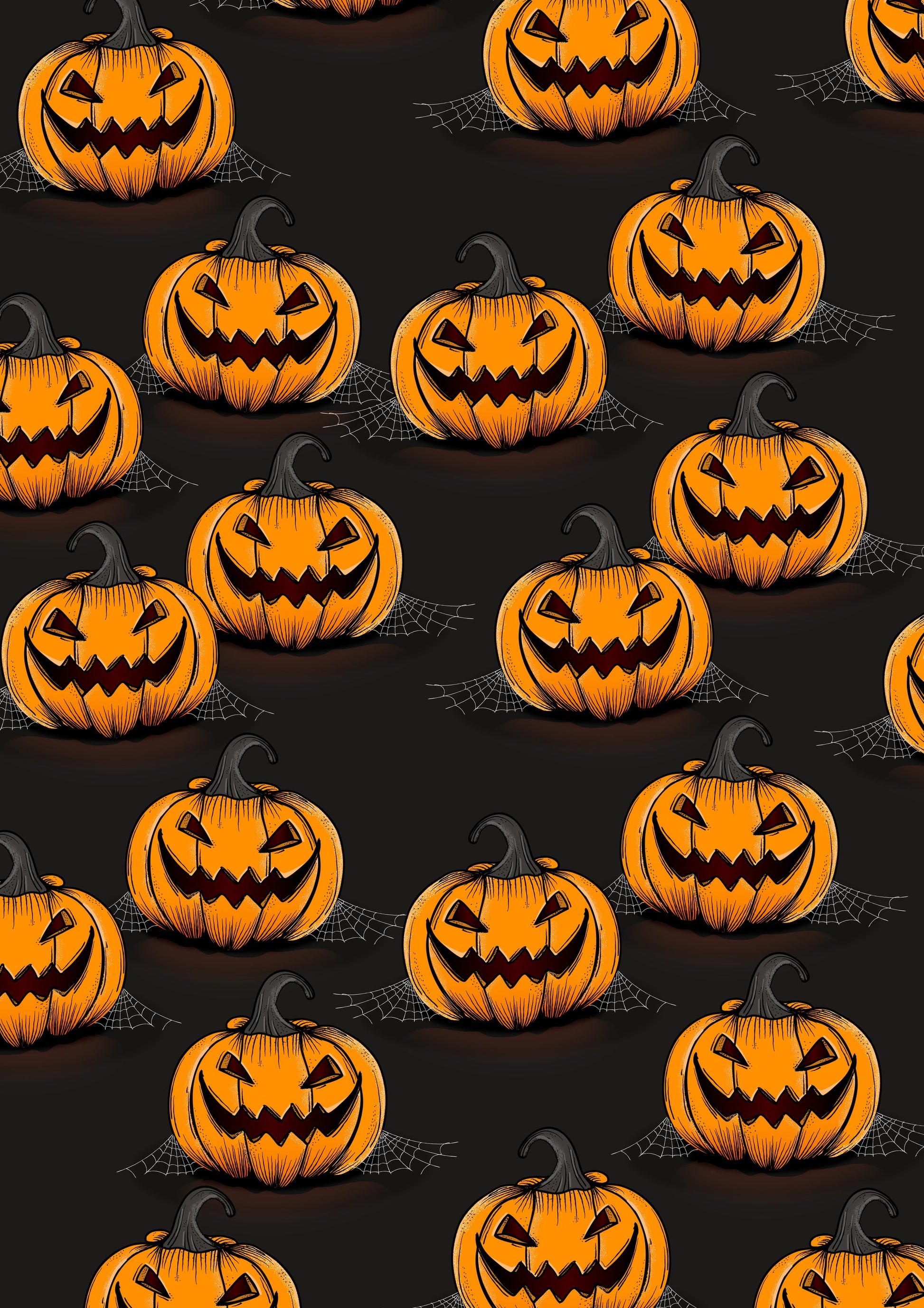 Halloween Jack-O-Lanterns - Poster / Art Print