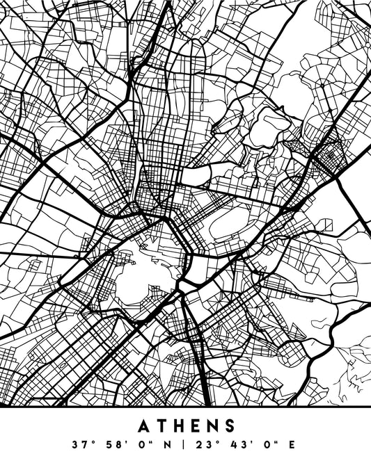 Black Maps 05 - Poster / Art Print