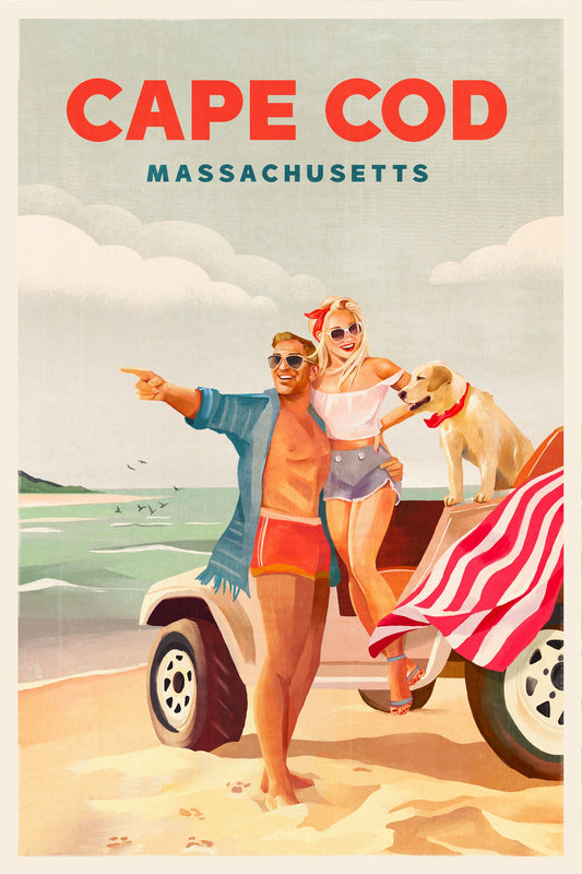 Cape Cod Massachusetts Summer Beach Art - Poster / Art Print
