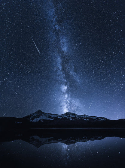 Galaxies Reflection - Poster / Art Print