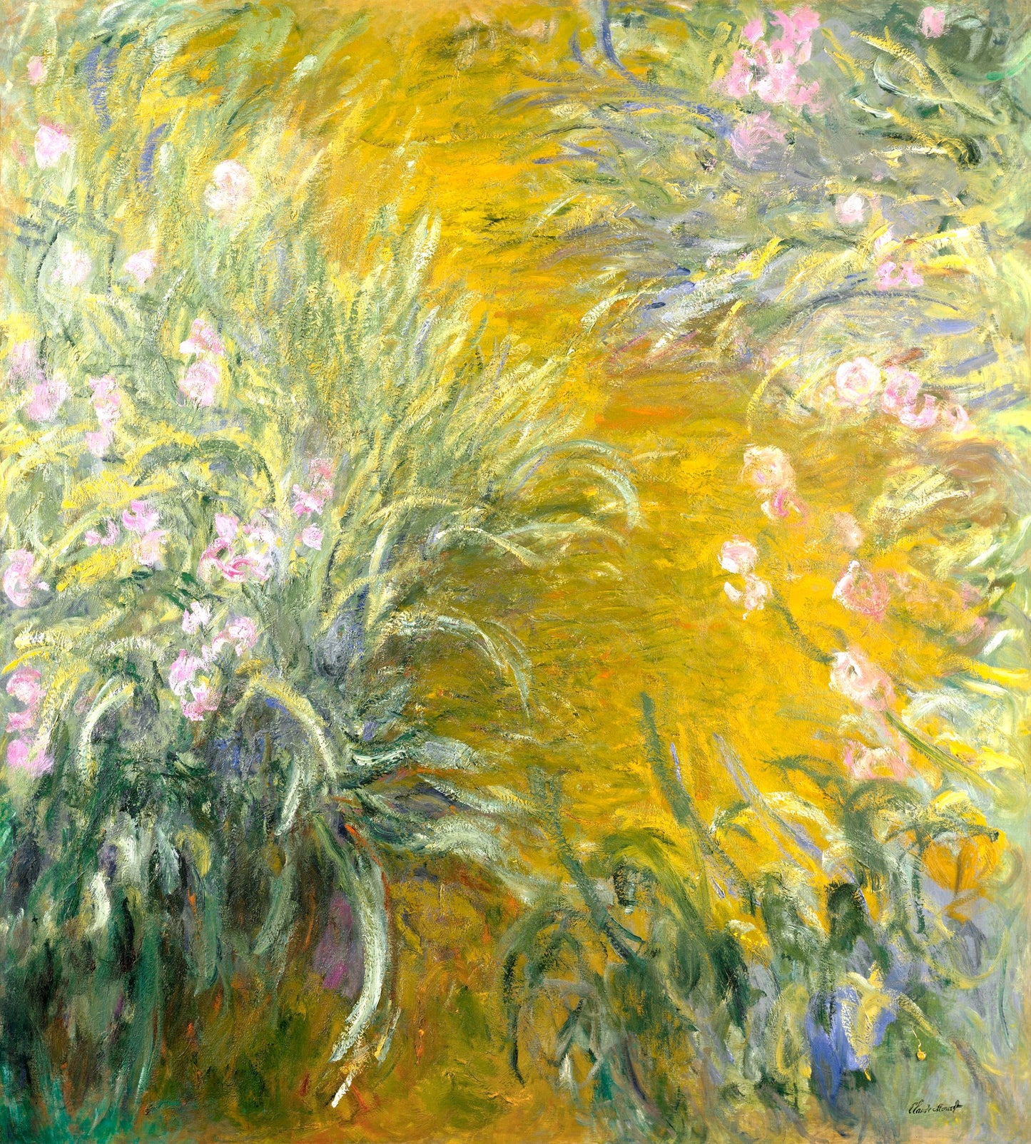 The Path through the Irises - Poster / Art Print