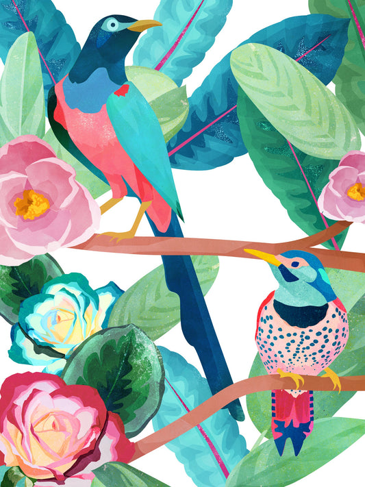 Birds of Spring - Poster / Art Print