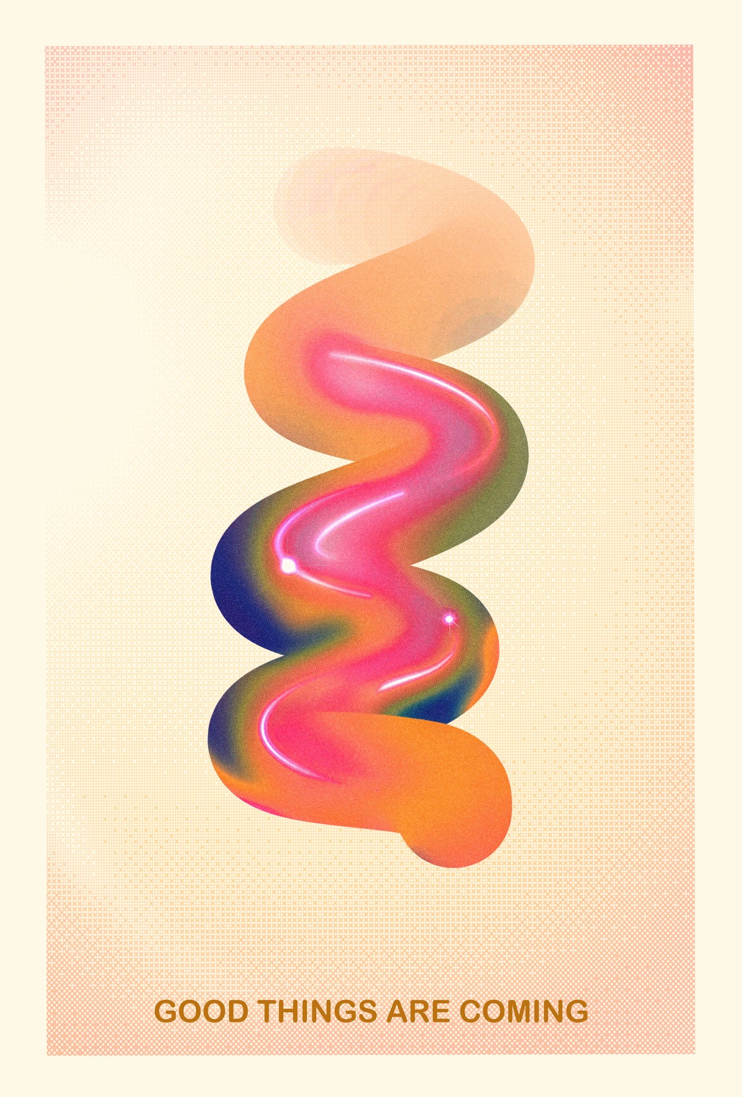 RETRO GRAPHIC NO.17 / GOOD THINGS ARE COMING - Poster / Art Print