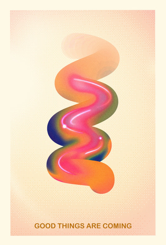 RETRO GRAPHIC NO.17 / GOOD THINGS ARE COMING - Poster / Art Print