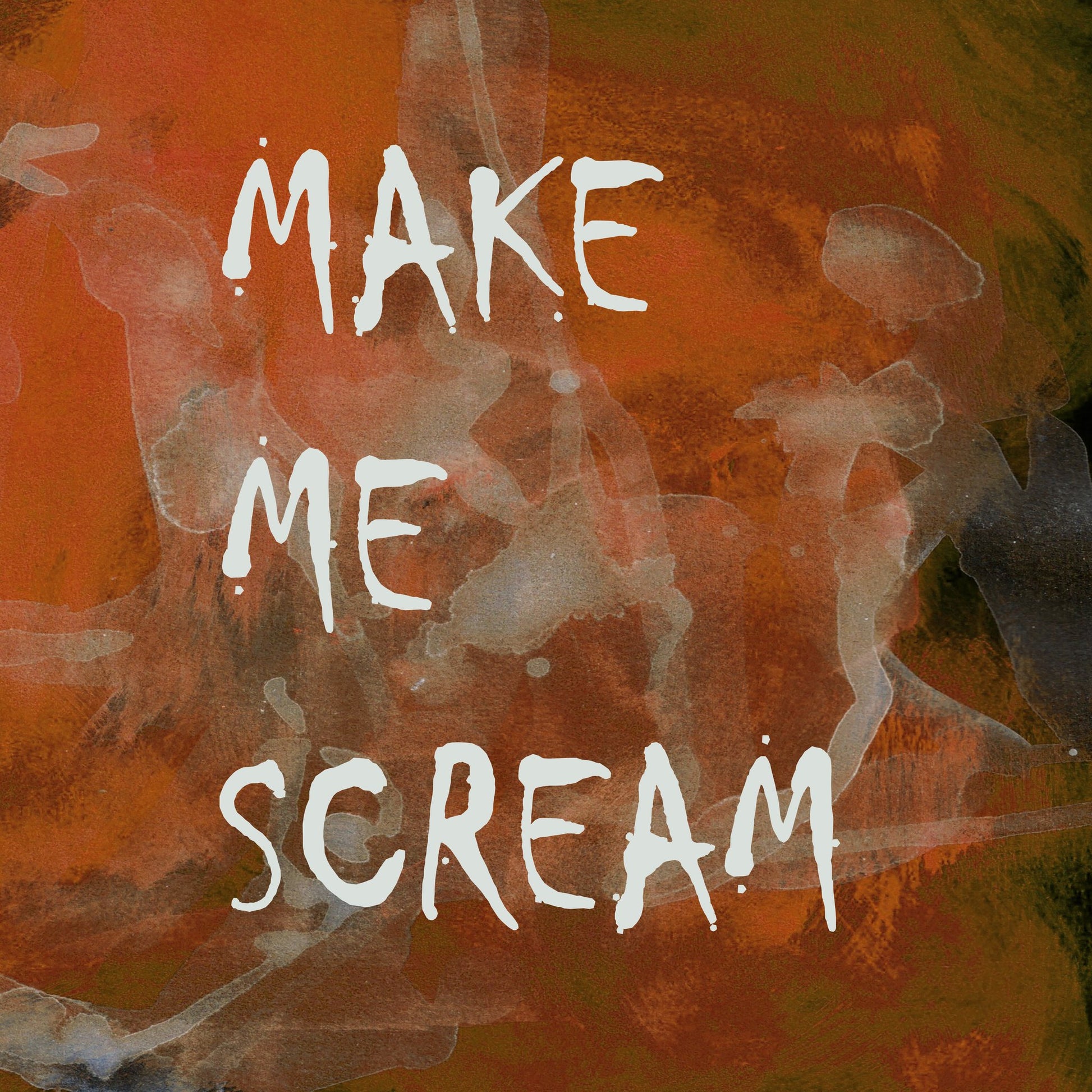 Background 2 Make Me Scream All Caps Copper Terracotta - Poster / Art Print