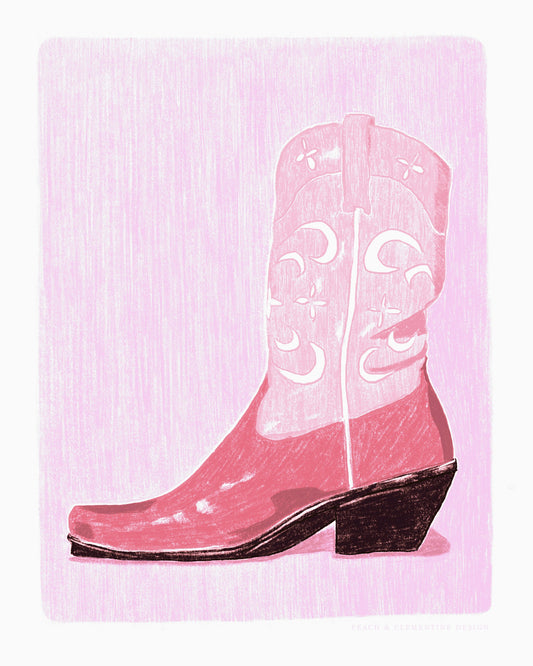 P&amp;c Cowgirlboot - Poster / Art Print