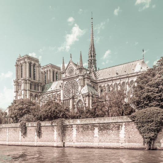 PARIS Cathedral Notre-Dame | urban vintage style - Poster / Art Print