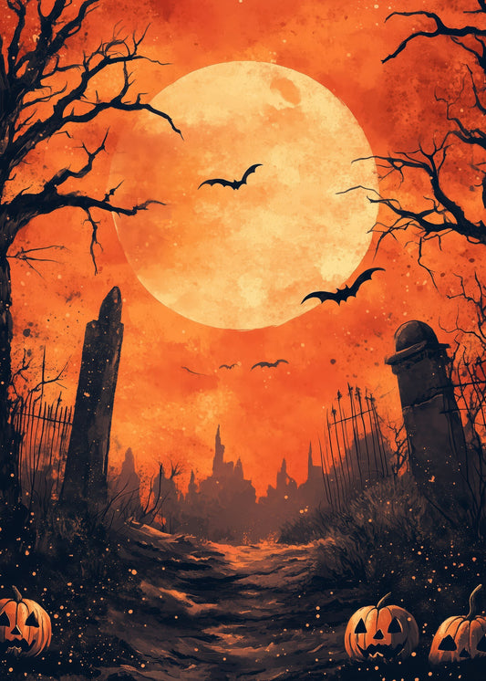Halloween Scene (10) - Poster / Art Print