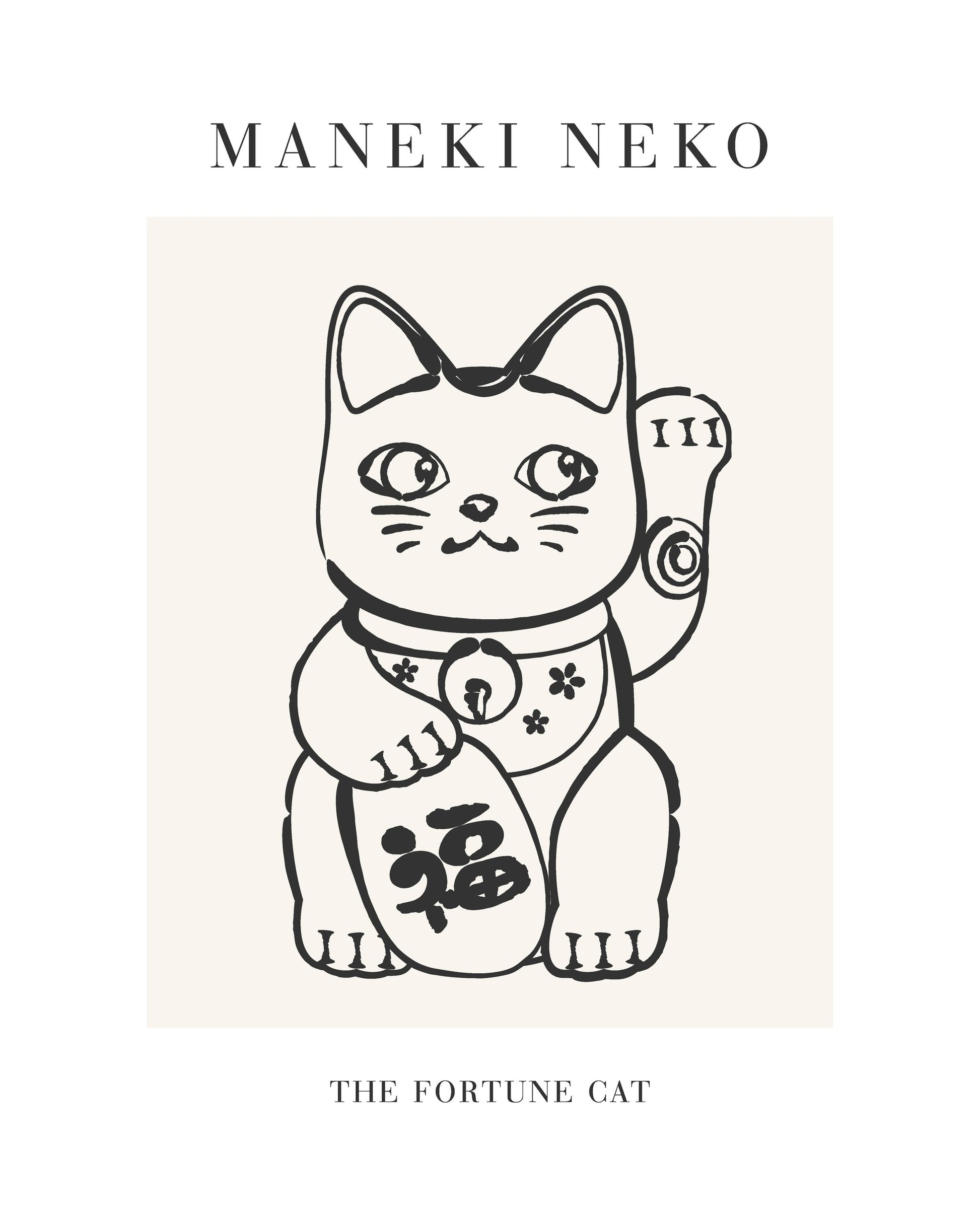Manekineko No2 - Poster / Art Print