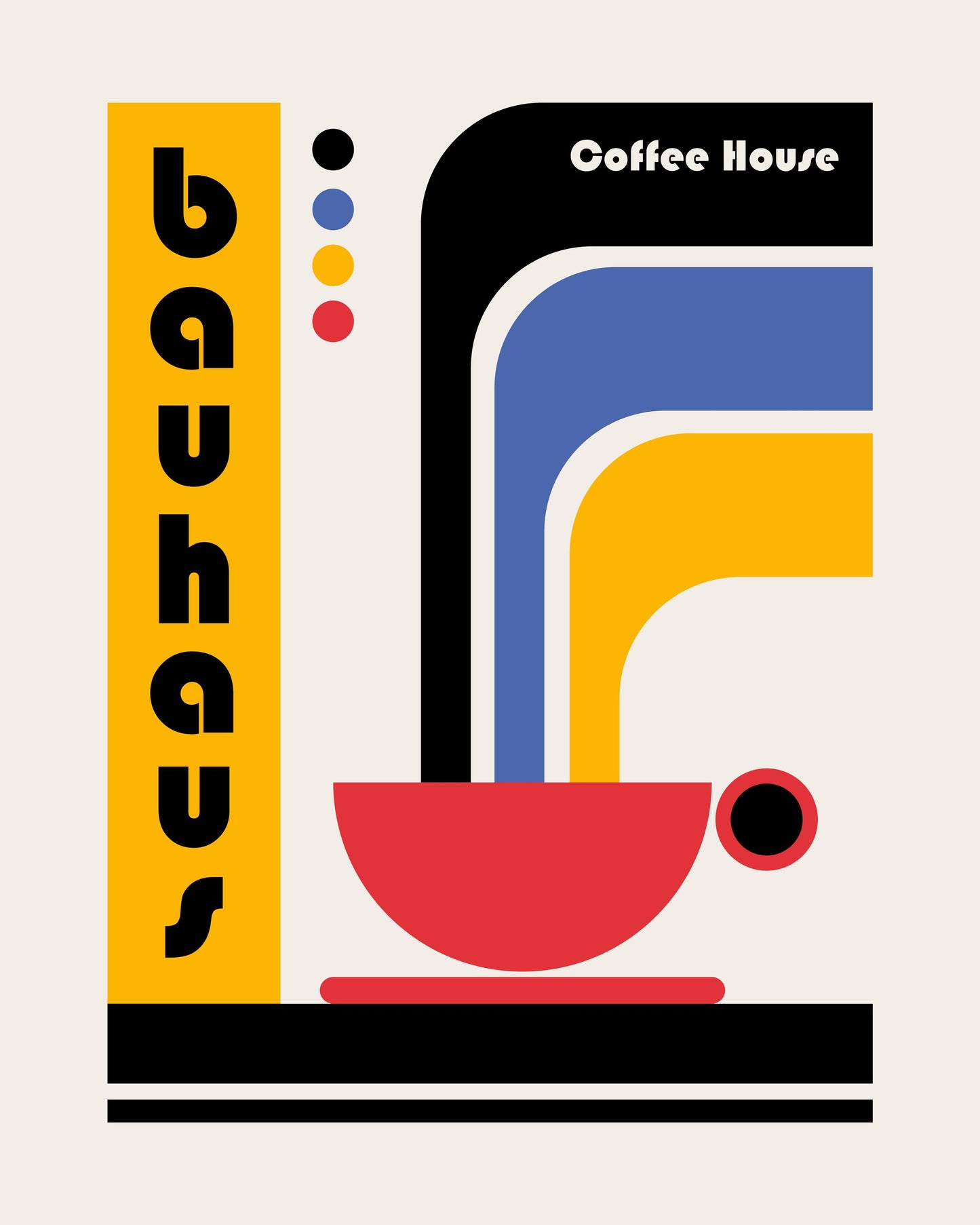 Bauhaus Coffee House - Poster / Art Print