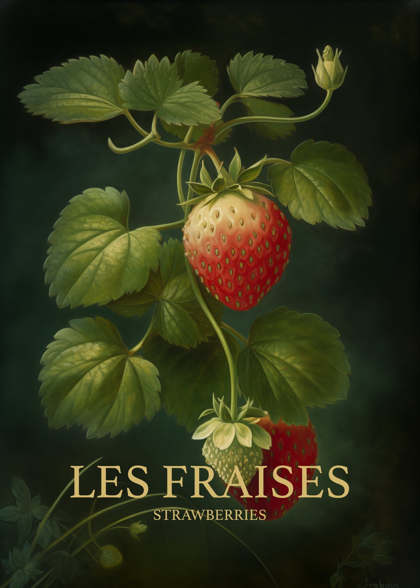 Les Fraises - Strawberries - Poster / Art Print