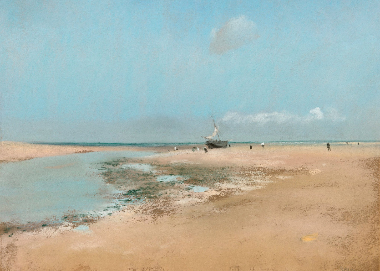 Beach At Low Tide - Poster / Art Print