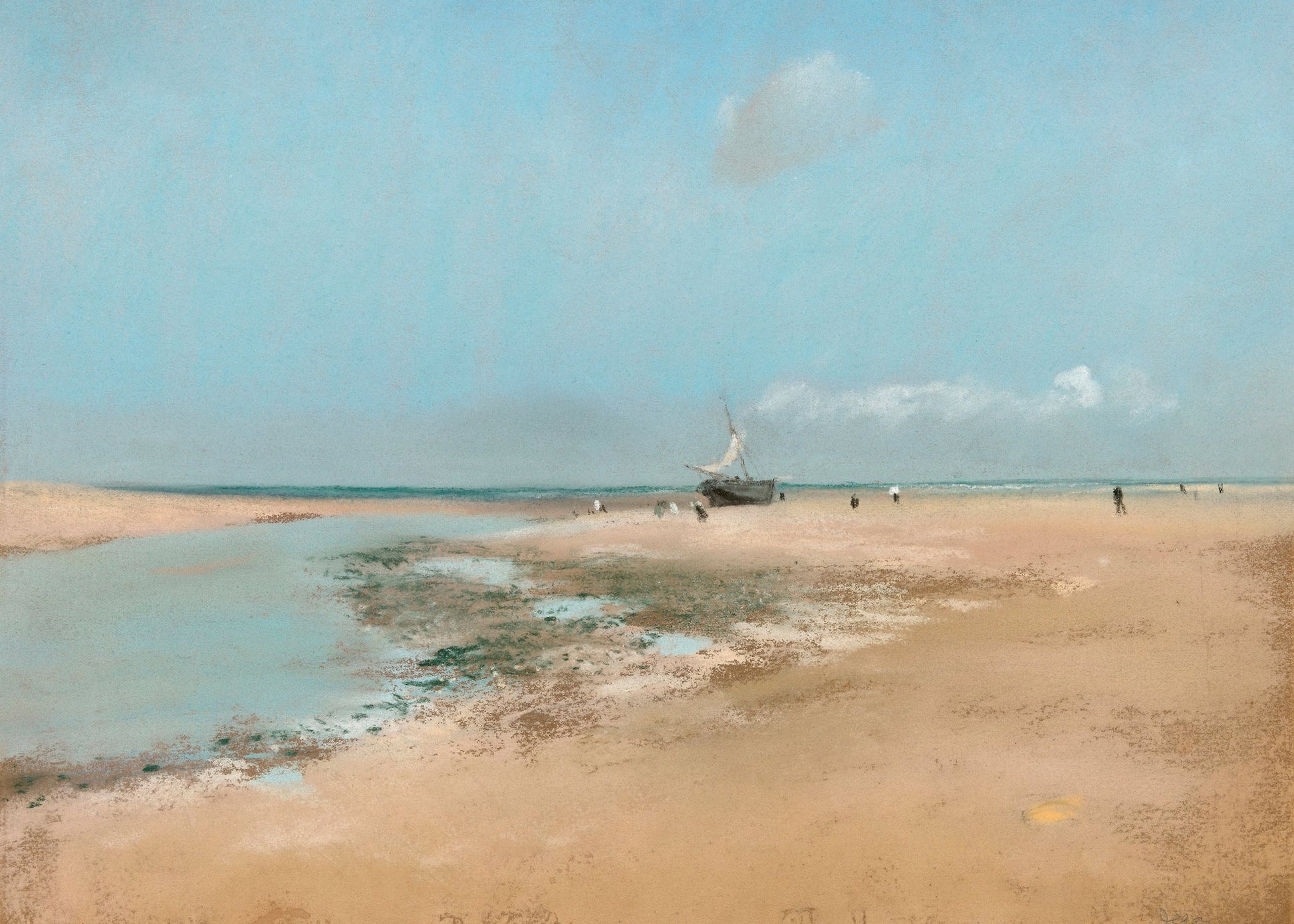 Beach At Low Tide - Poster / Art Print