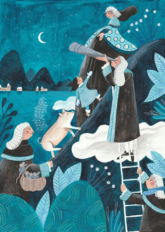 Travel through the night - Poster / Art Print