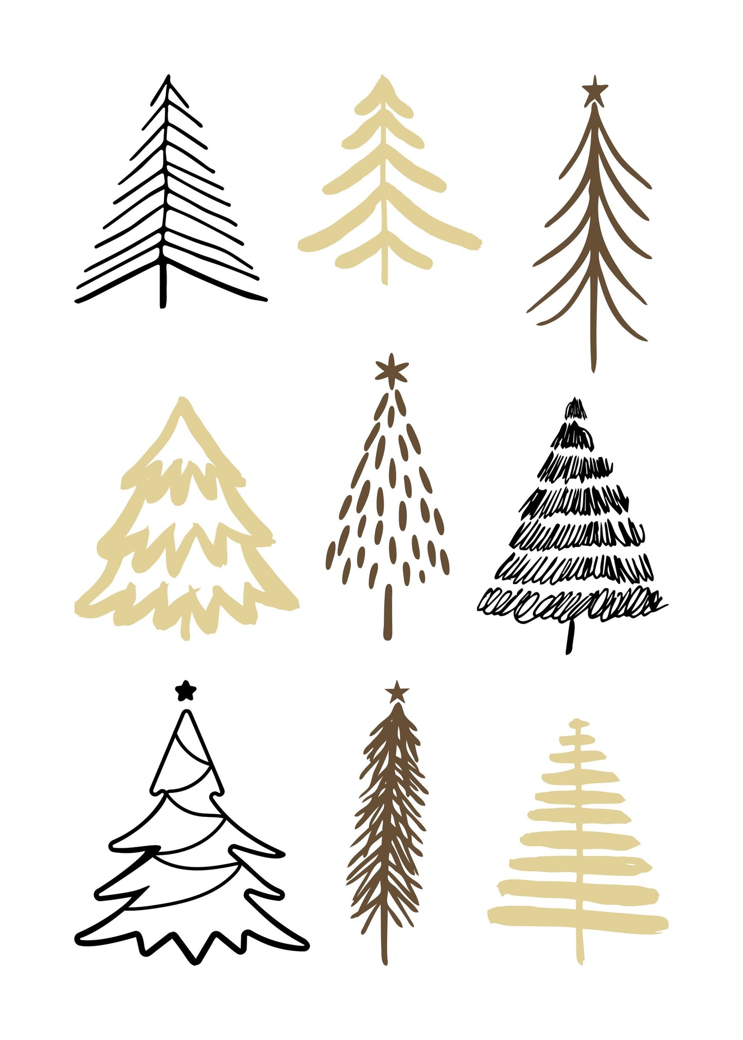 Christmas Trees 2 - Poster / Art Print