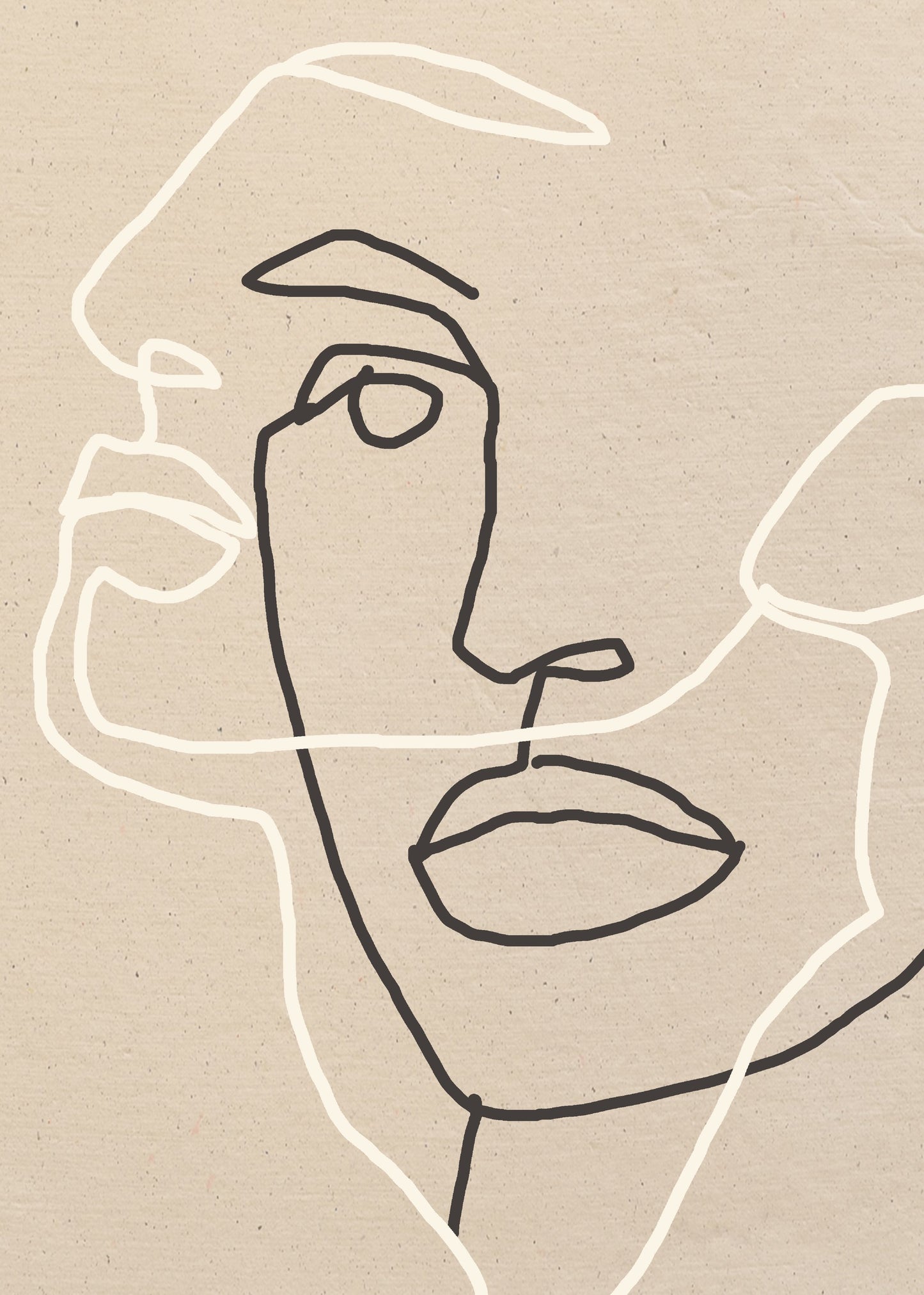 Abstract Face 17 - Poster / Art Print