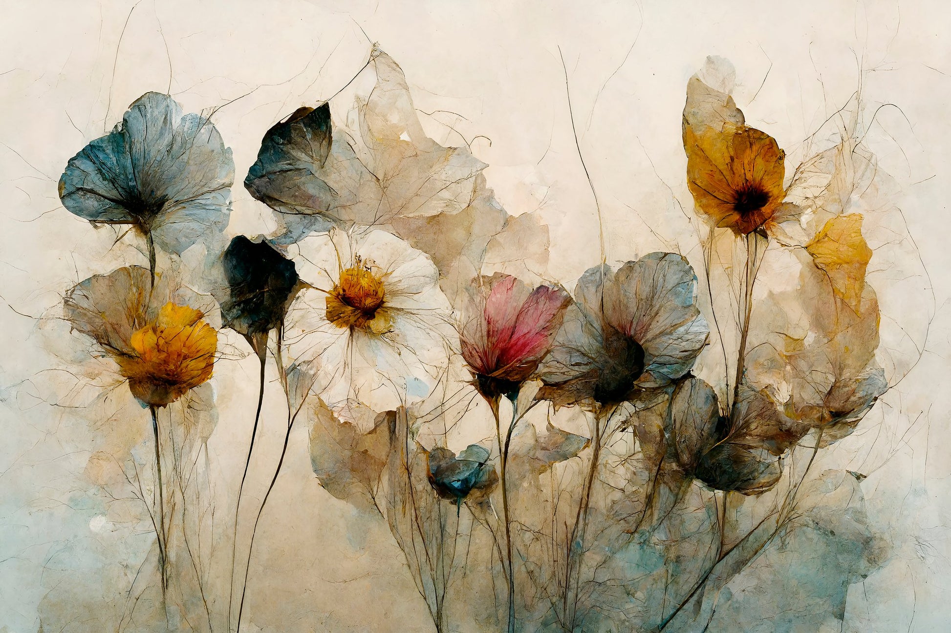 Dry Flower Bouquet - Poster / Art Print