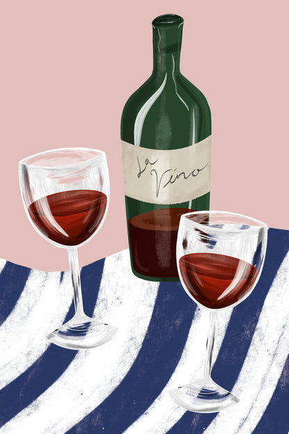 Wine time - Poster / Art Print