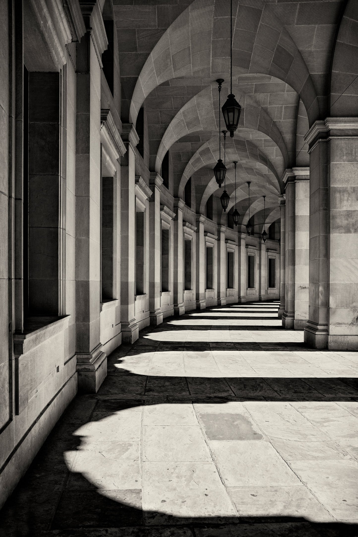 Curved Corridor - Poster / Art Print