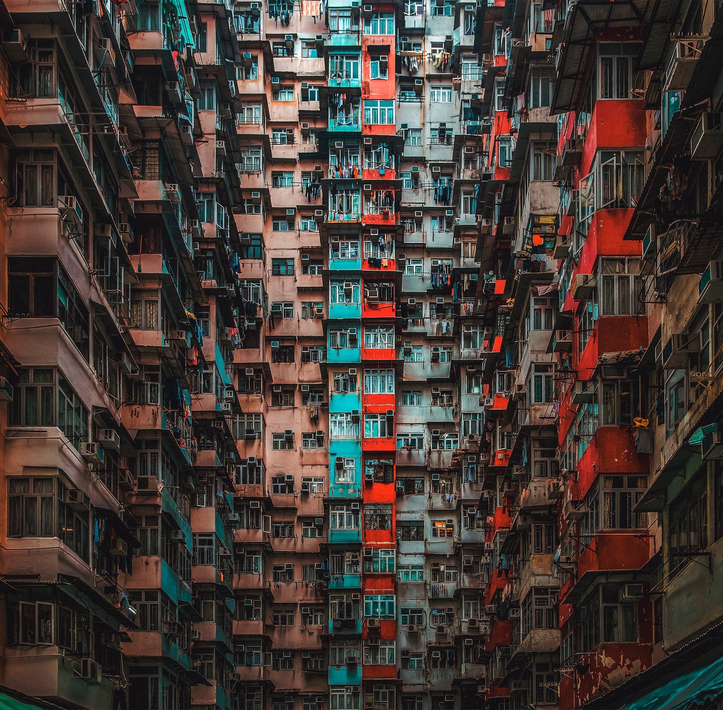 Apartments in Hong Kong - Poster / Art Print