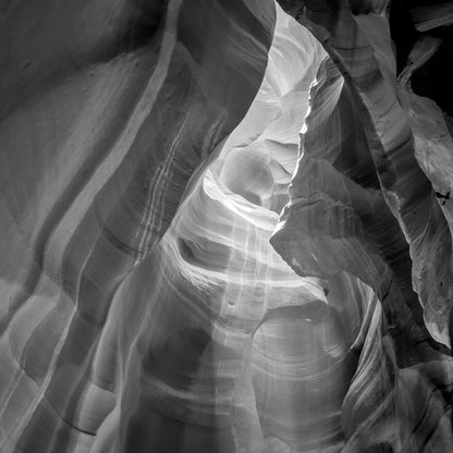 MONOCHROME ANTELOPE CANYON Daylight - Poster / Art Print