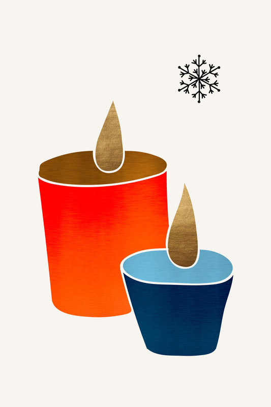 Christmas Candles - Poster / Art Print