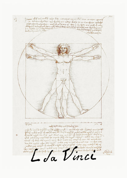 Vitruvian Man Signature - Poster / Art Print