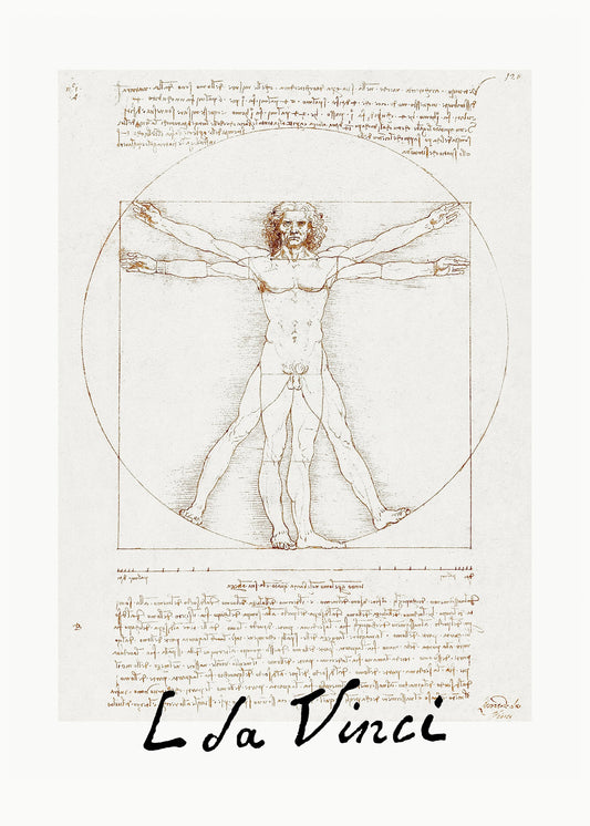 Vitruvian Man Signature - Poster / Art Print