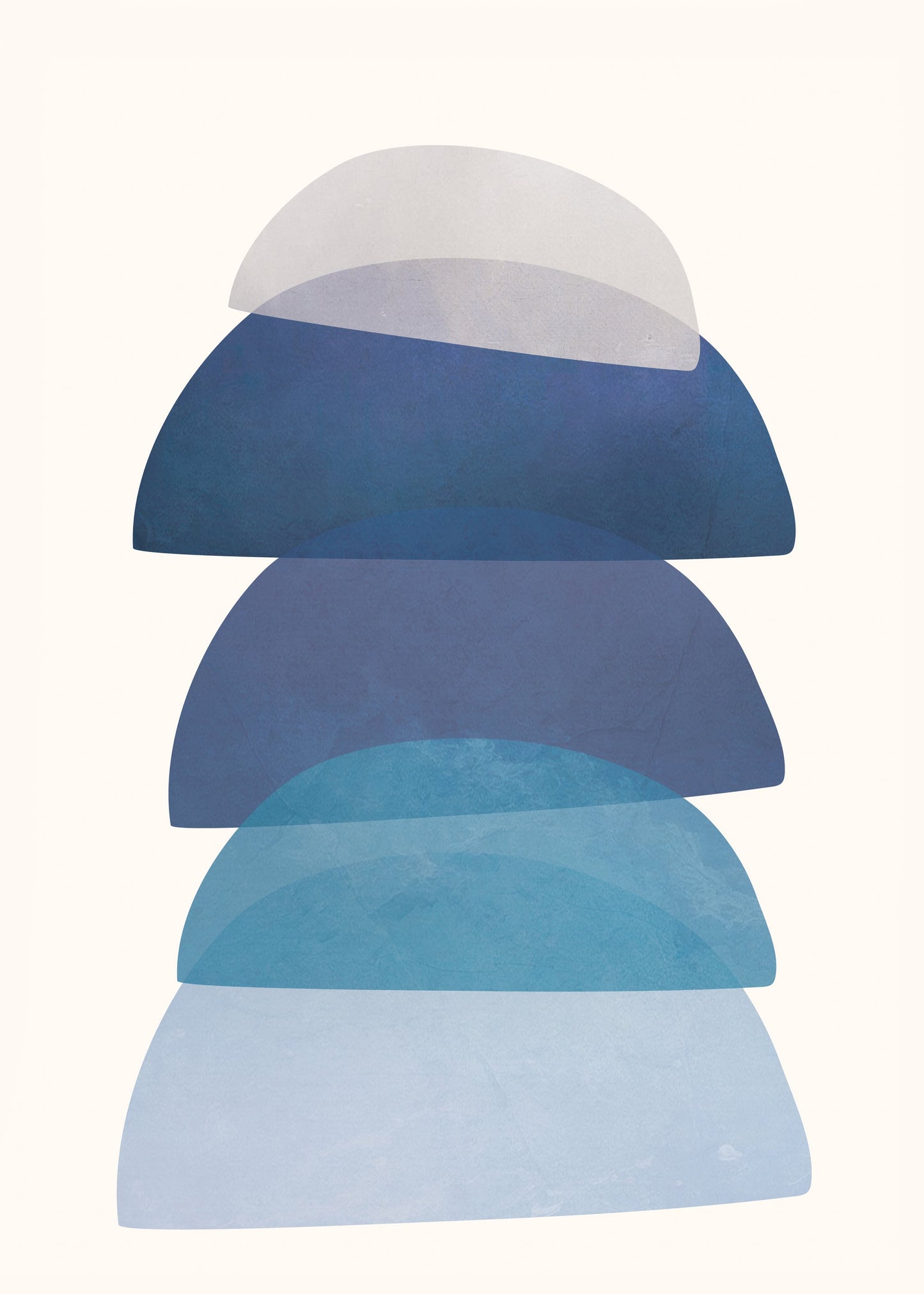 Blue Stack 01 - Poster / Art Print