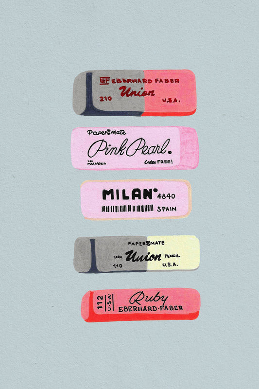 Erasers Art Print - Poster / Art Print