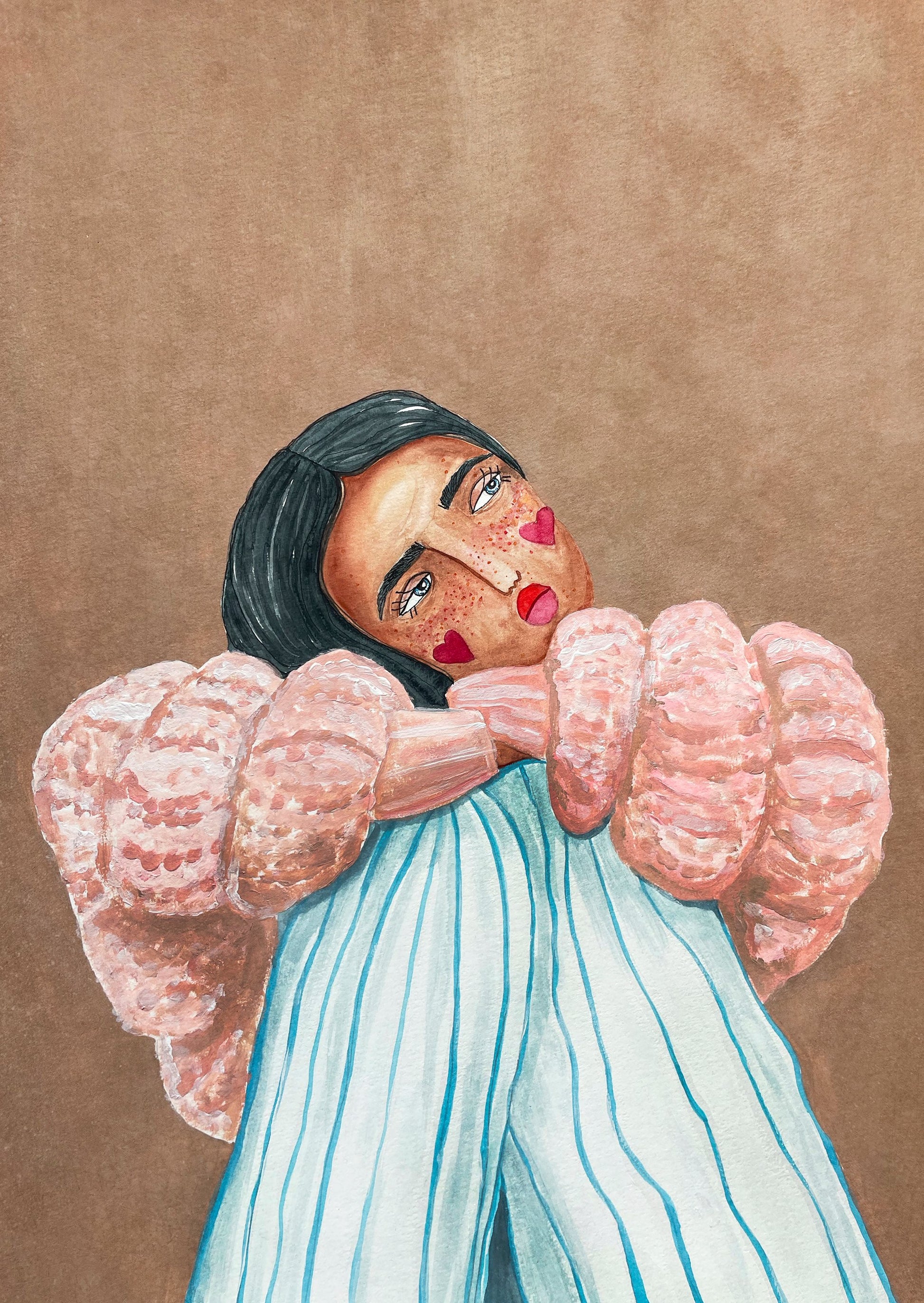 Dreaming girl - Poster / Art Print