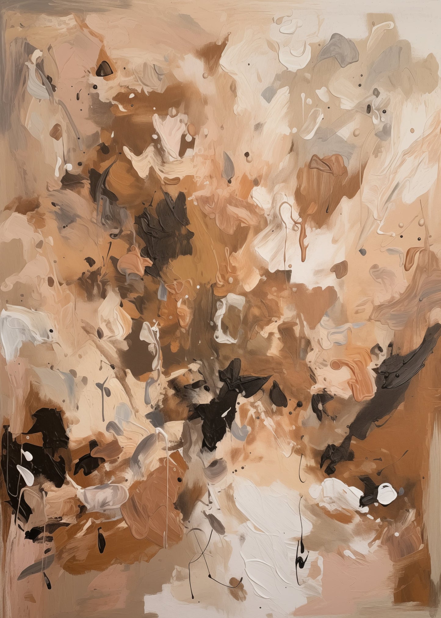 Abstract Mocha No 1 - Poster / Art Print