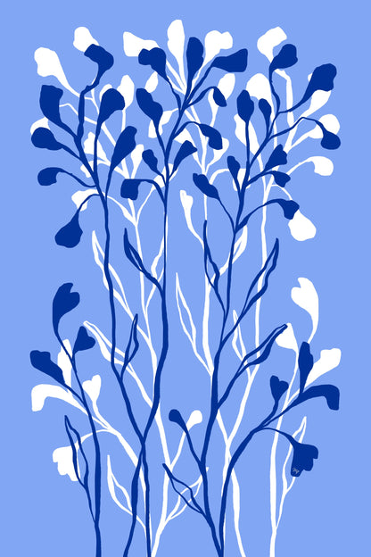 Blue Plants - Poster / Art Print