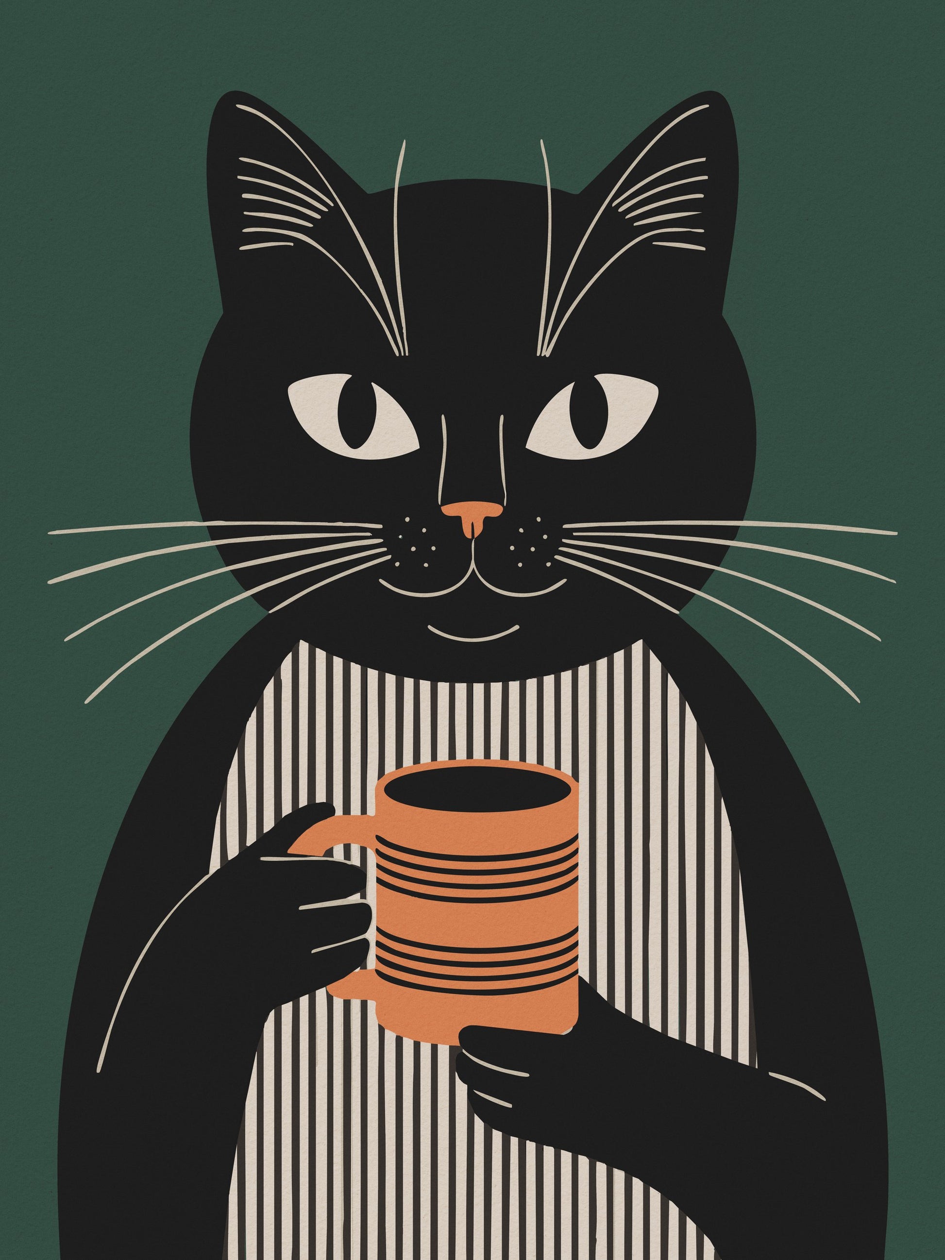 Morning Cat - Poster / Art Print