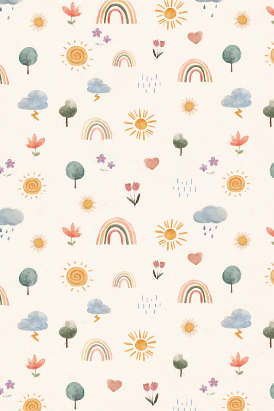 Seasonal Stickers Pattern - Poster / Art Print