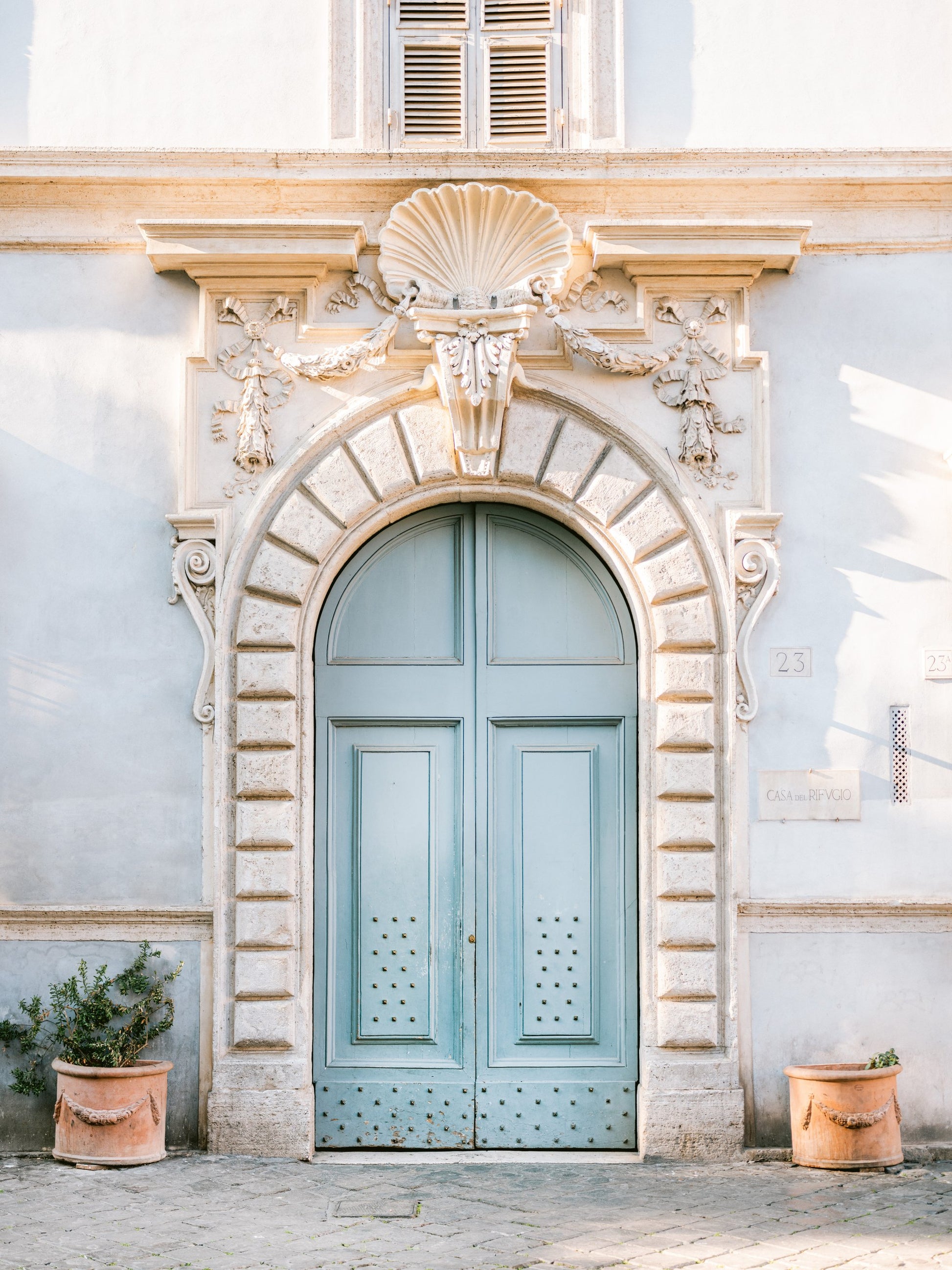 Blue tones of Rome - Italy travel photography - Poster / Art Print