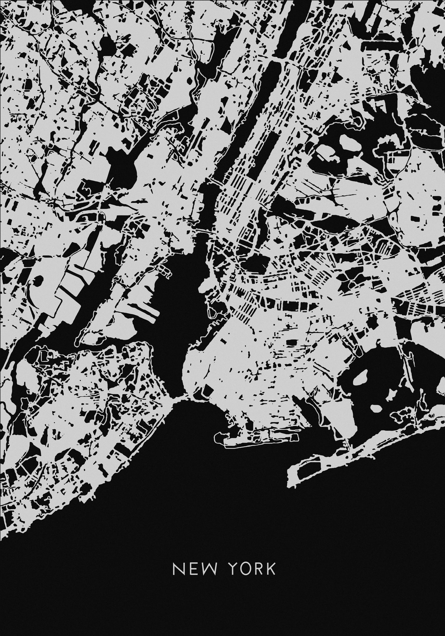 New York karta - Poster / Art Print