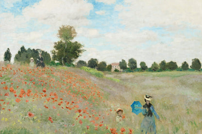 Poppy Field Near Argenteuil (1873) - Poster / Art Print