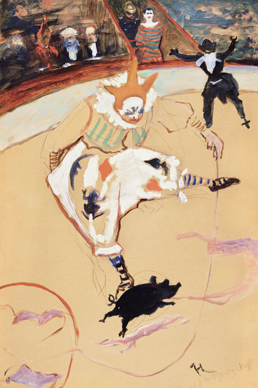 At the Circus Fernando Medrano With a Piglet (ca. 1889) - Poster / Art Print