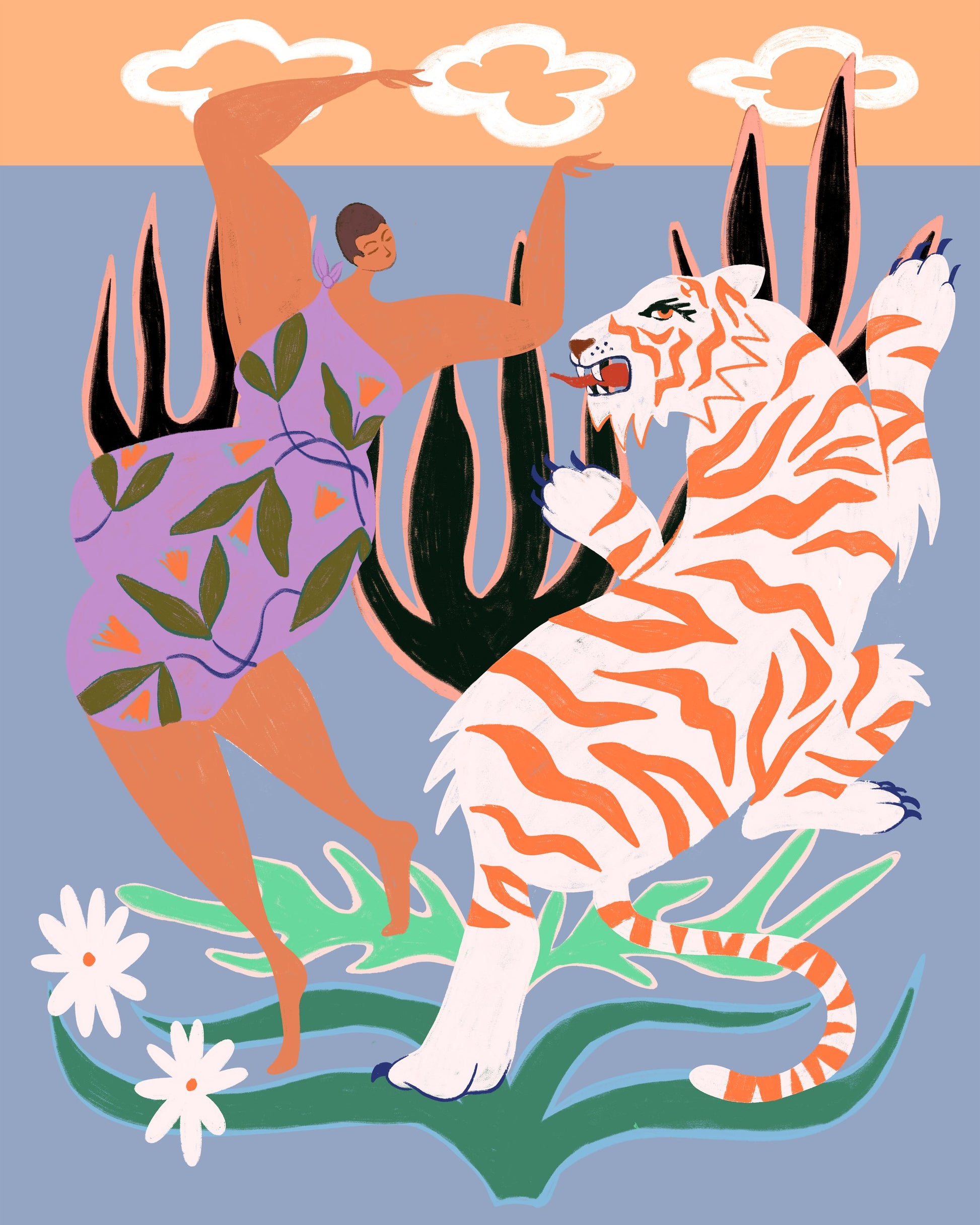 Hello Tiger - Poster / Art Print