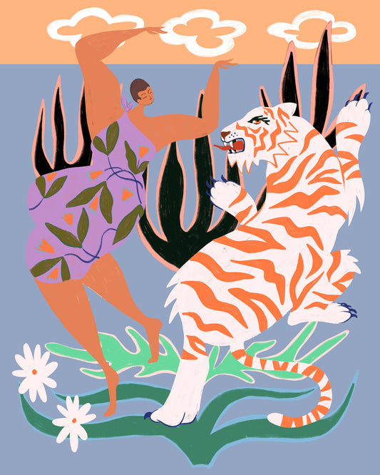 Hello Tiger - Poster / Art Print