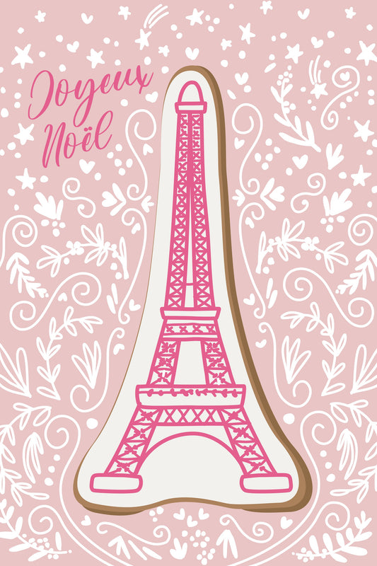 Eiffel tower iced gingerbread cookie - Poster / Art Print