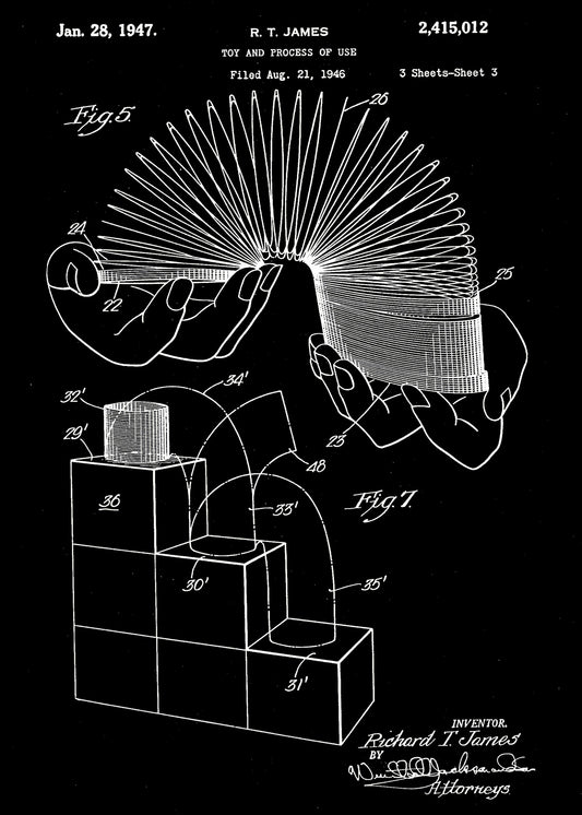 Toy and Process of Use Patent 1947 - Poster / Art Print